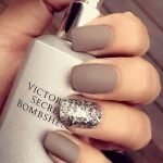 matte taupe glitter chrome