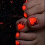 neon orange flowers