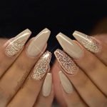 nude gold glitter