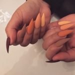 orange shade stiletto