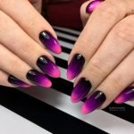 pink black ombre