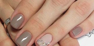 taupe shades accented with glam