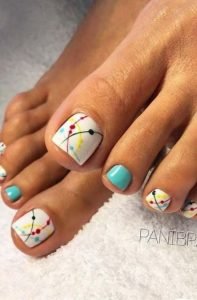 atom inspired pedicure
