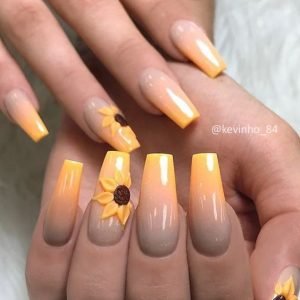 yellow ombre flower