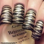 zebra gold glitter