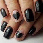 black heart on nude
