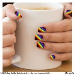 black rainbow stripes