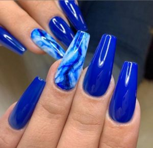 blue tie dye acrylics