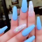 blue clear iridescent acrylic