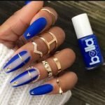 blue nude center stripe