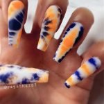 blue orange tye die