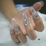 bow rhinestone clears