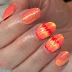 coral glam tie dye