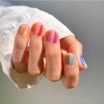 diagonal rainbow negative space
