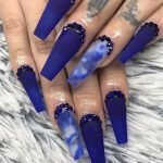 edgy blue acrylics