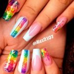 french tip rainbow
