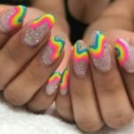 glitter rainbow swirl