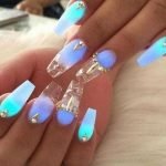 glow embellished clear coffin