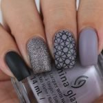 grey black strip stamp