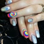 iridescent tie dye