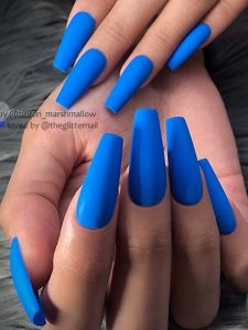 neon acrylic blue matte