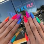 matte neon rainbow