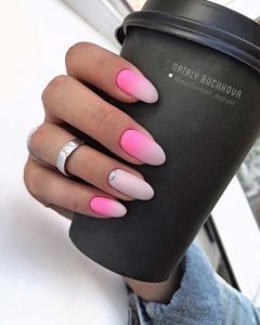 white pink ombre rounded