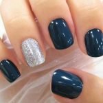 navy glitter dip
