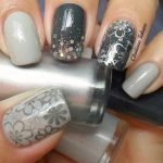 neutral shade floral stamps