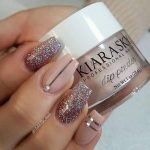 nude dip glitter gold