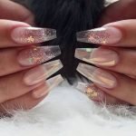ombre glitter clear acrylic