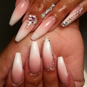 dramatic rhinestone fading