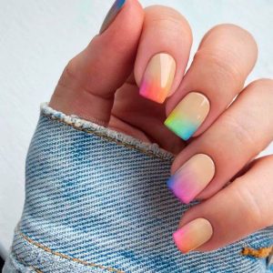 watercolor tips ombre