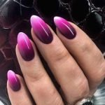 reverse pink white ombre