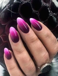 touch of white tip with pink