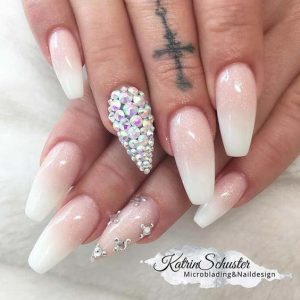 stiletto and coffin french ombre