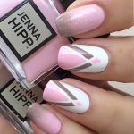 shaped white pink ombre