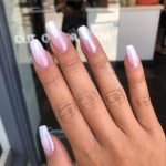 shiny french ombre