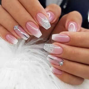 ombre silver touches fade