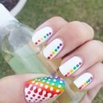splashed rainbow white