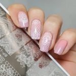 white lace stamp