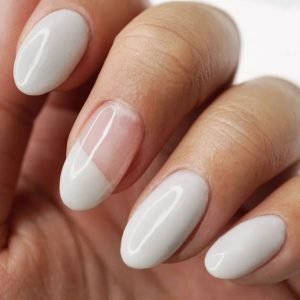dip powder white shape