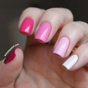 monochrome pinks fading