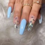 blue clear butterflies