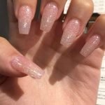 clear glitter acrylics