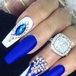 cobalt blue jewel nails