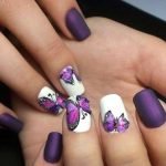 dark purple matte butterfly