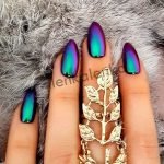 holo blue purple silver