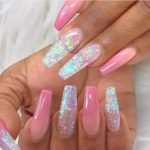 iridescent glitter acrylic