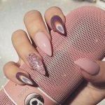 iridescent nude pink glam